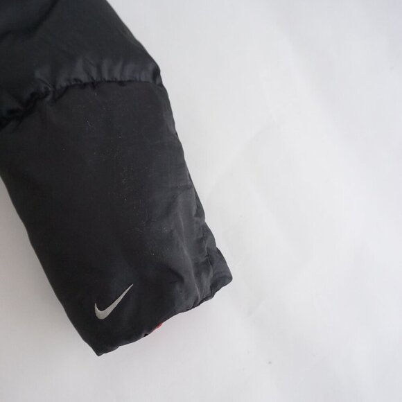 Vintage Y2K Nike Black Puffer Duck Down Feather Insulated Jacket Xl (16-18) - Picture 3 of 16